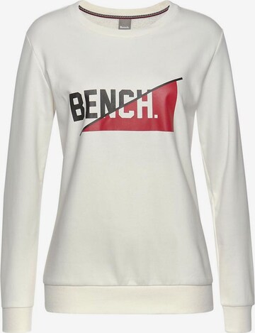 BENCH Sweatshirt in White: front