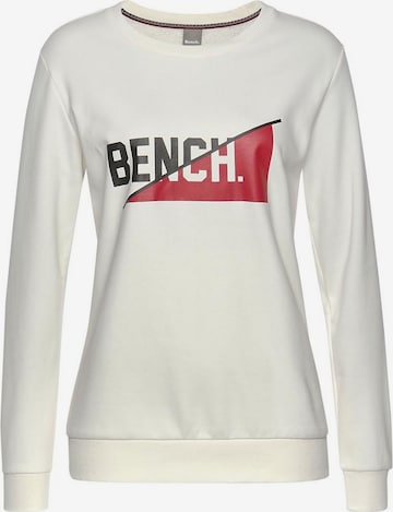 BENCH Sweatshirt in Weiß: predná strana