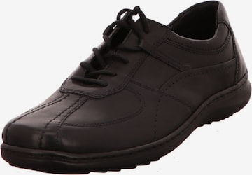 WALDLÄUFER Lace-Up Shoes in Black: front