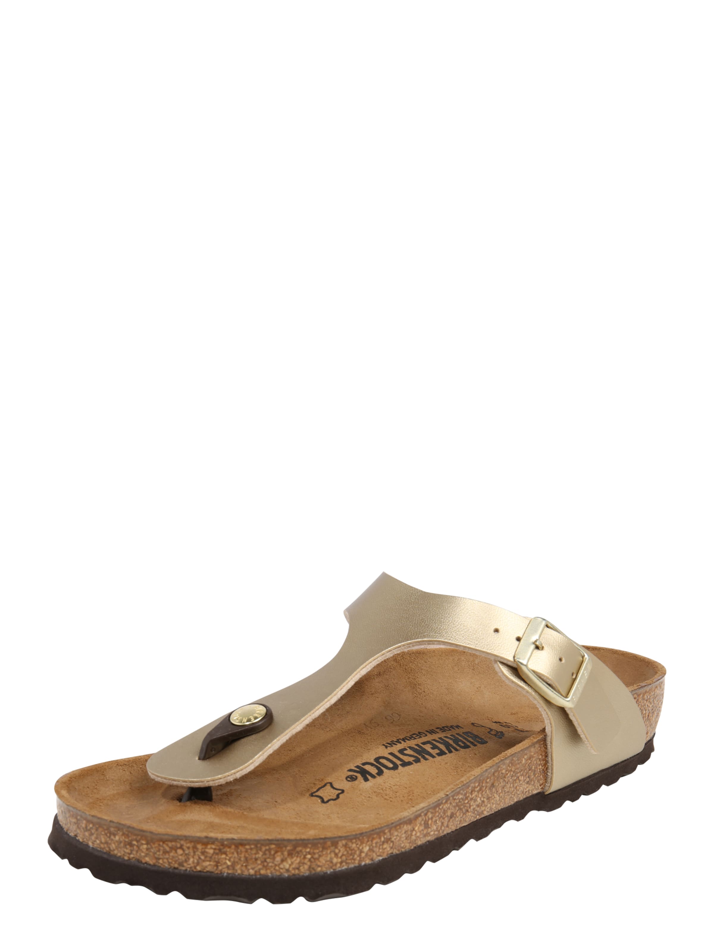 Infradito &#x27;Gizeh&#x27; di BIRKENSTOCK in oro: frontale