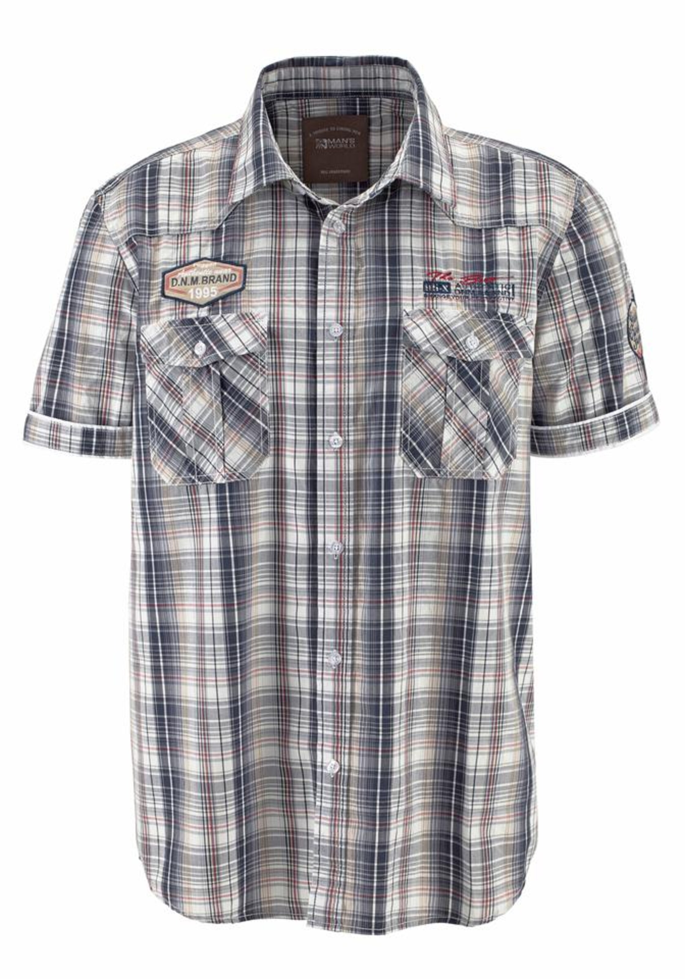 Man's World Regular fit Button Up Shirt in Blue: front