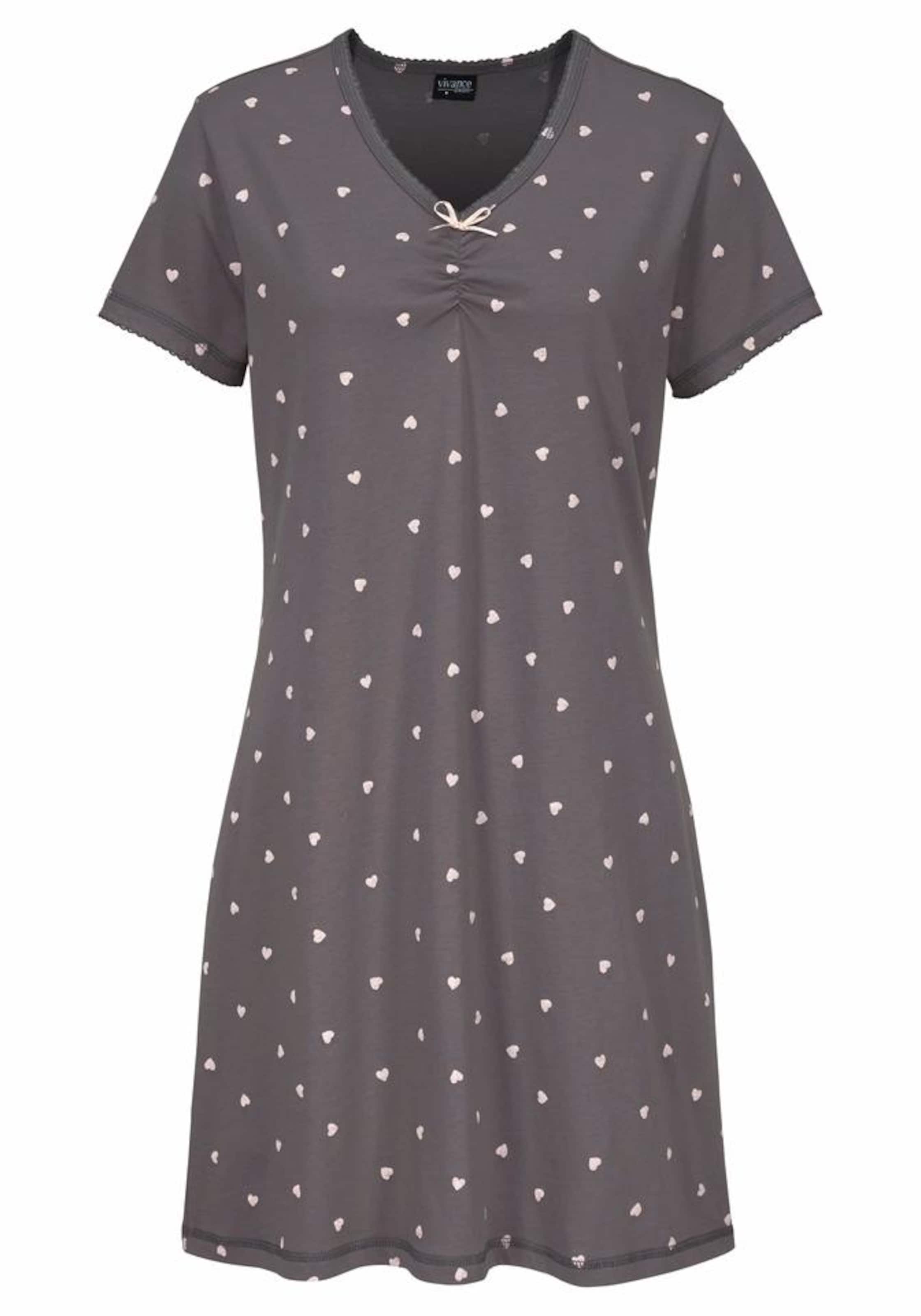 VIVANCE Normální Noční košilka – šedá