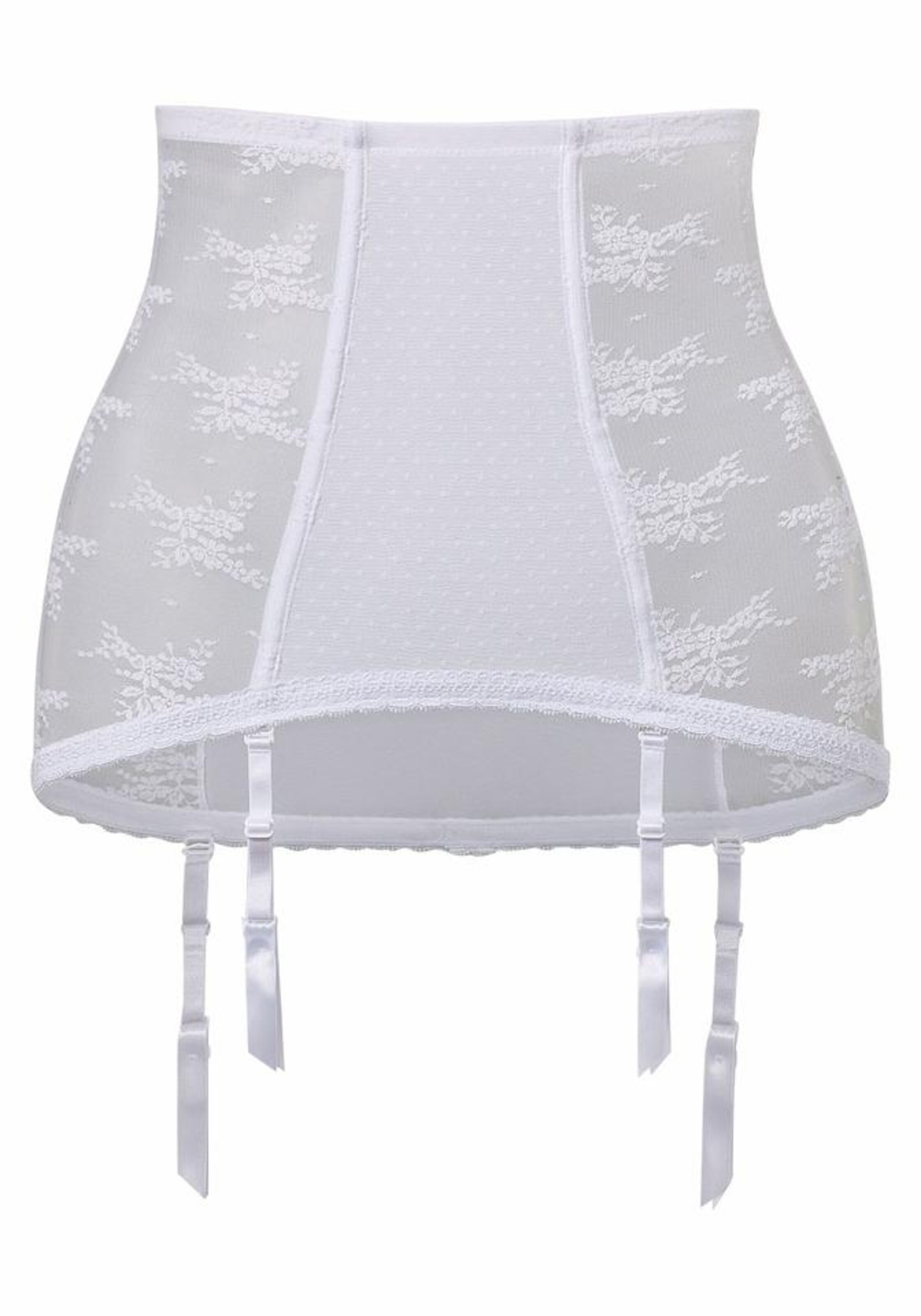 PETITE FLEUR GOLD - Strapsgürtel in weiß