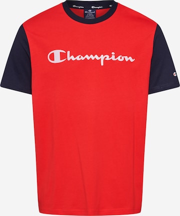 Champion Authentic Athletic Apparel Klasický střih Tričko – červená: přední strana