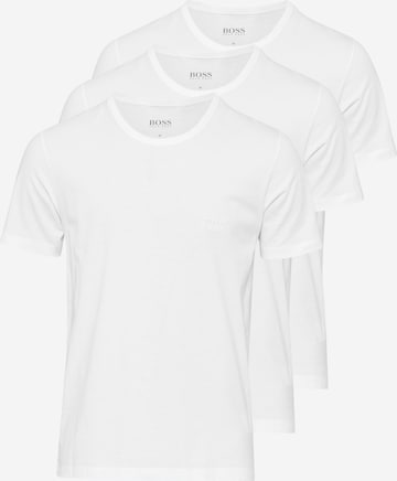 BOSS Black Shirt in White: front