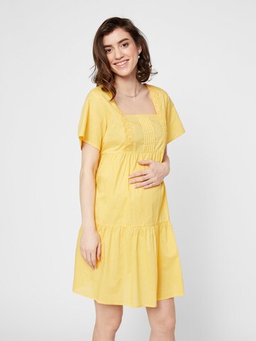 Robe MAMALICIOUS en jaune : devant