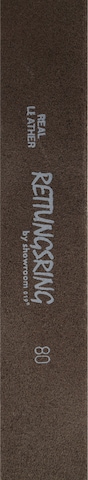 RETTUNGSRING by showroom 019° Ledergürtel mit austauschbarer Austernmuschel-Schließe in Grau