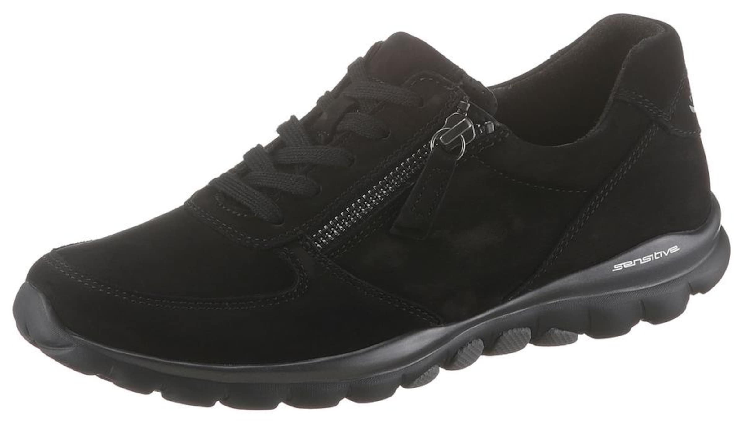 melns GABOR Kurpes ar šņorēm: no priekšpuses