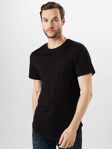 Coupe regular T-Shirt 'MATT' Only & Sons en noir : devant