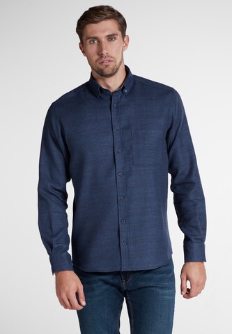 ETERNA Regular Fit Hemd in Blau: Vorderseite