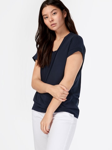 CULTURE T-Shirt 'Kajsa' in Blau: predná strana