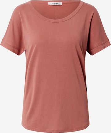 MOSS COPENHAGEN Shirt 'Fenya Modal Tee' in Roze: voorkant