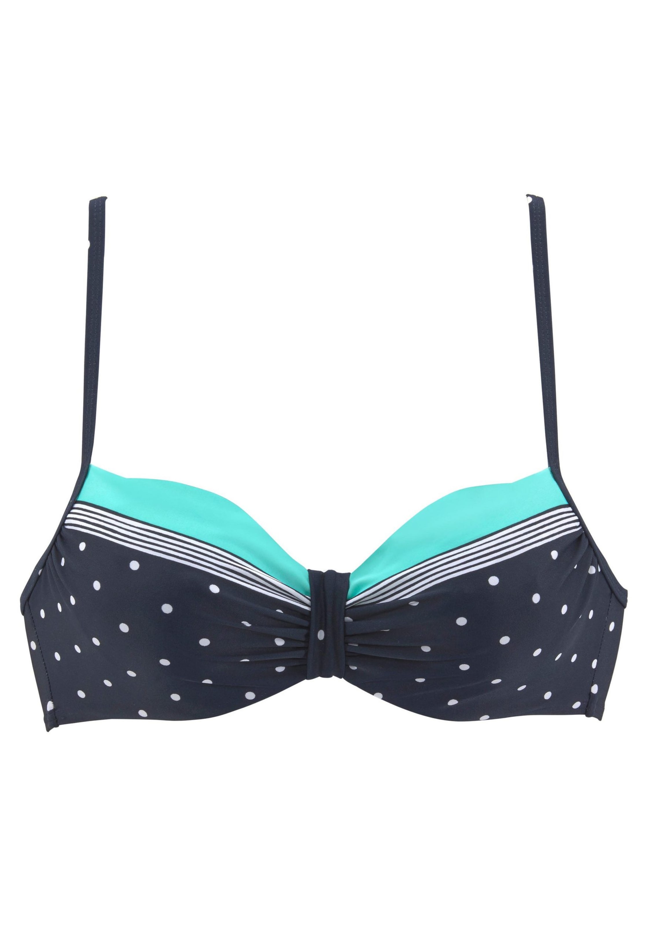 T-shirt Top per bikini 'Monroe' di LASCANA in blu: frontale