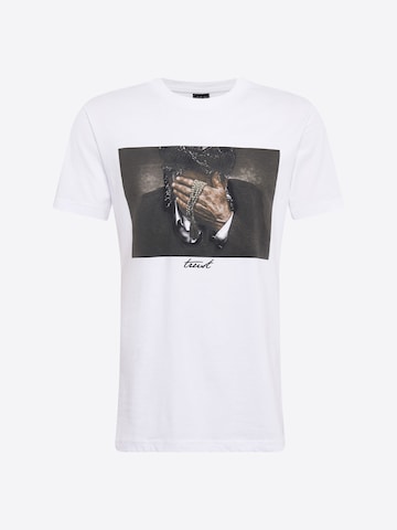 T-Shirt 'Trust' Mister Tee en blanc : devant