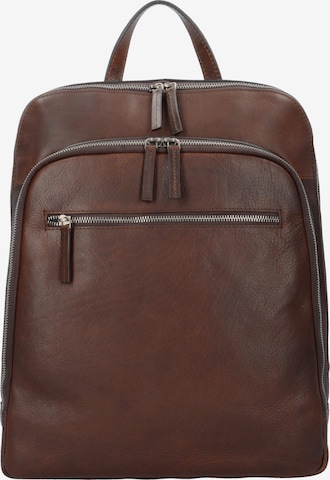 LEONHARD HEYDEN Backpack 'Roma' in Brown: front