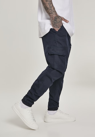 Urban Classics Tapered Cargobroek in Blauw