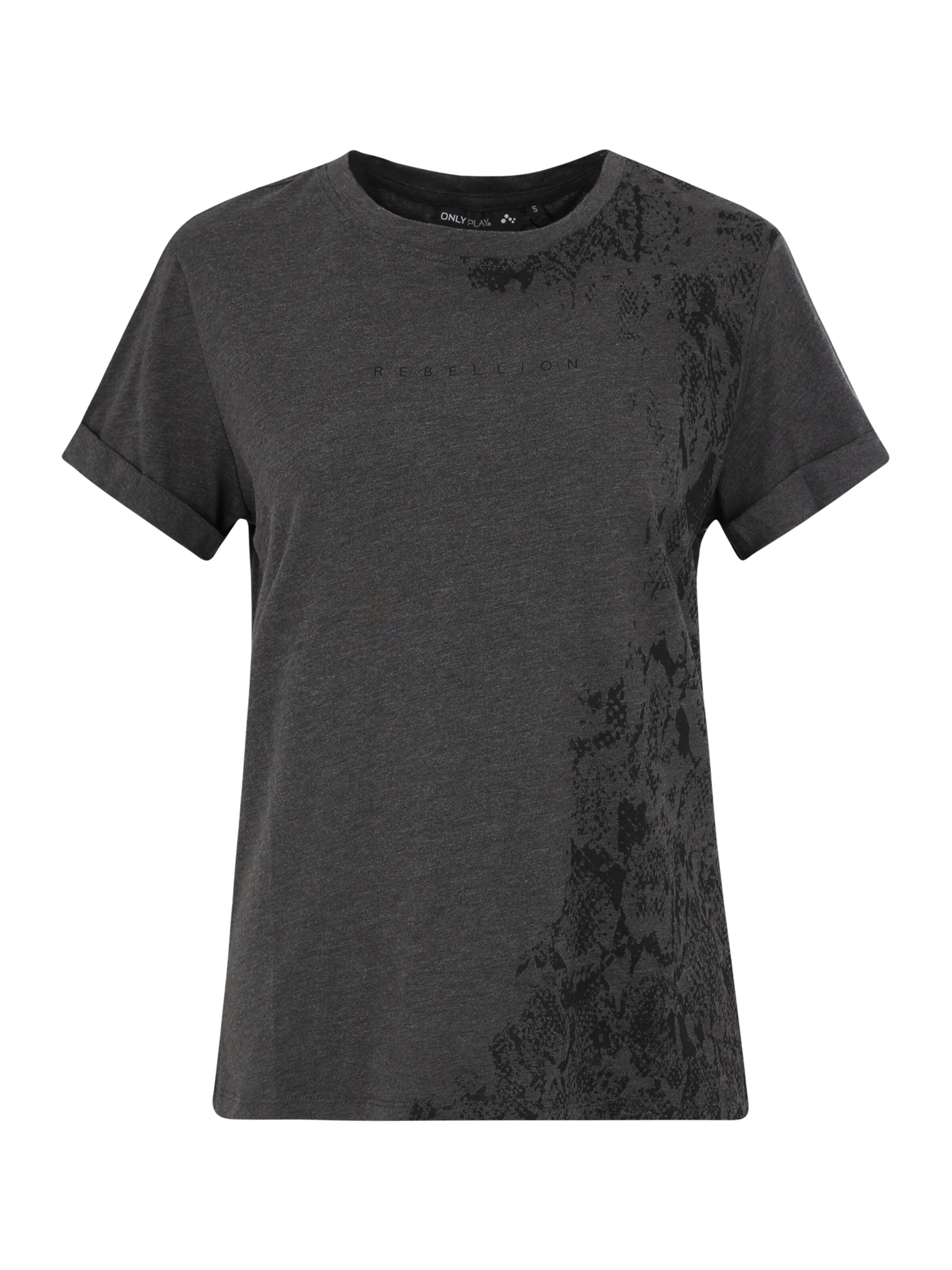 ONLY PLAY - Shirts 'REBEL FOLD UP SS TEE' in dunkelgrau