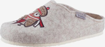 Tofee Slippers in Beige: front