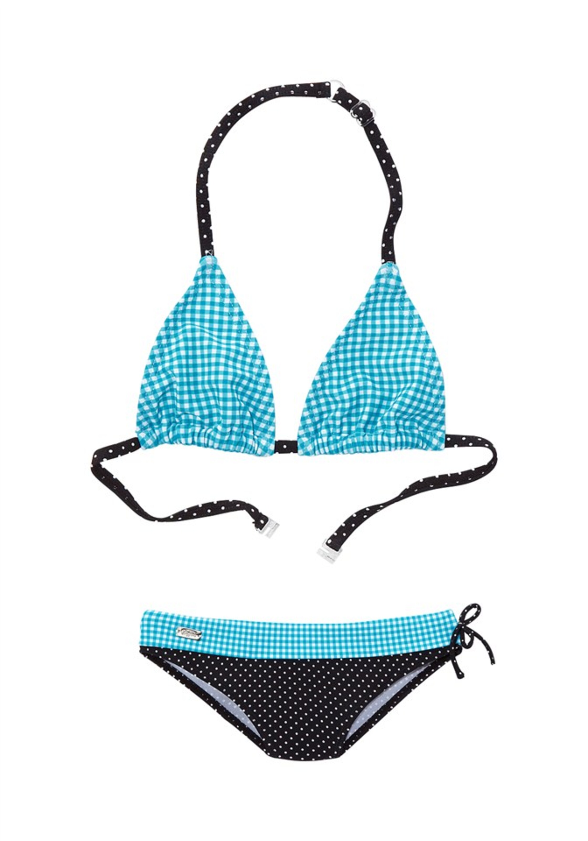 BUFFALO Triangel Bikini in Blau: Vorderseite