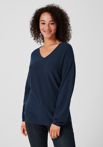 Pull-over TRIANGLE en bleu : devant