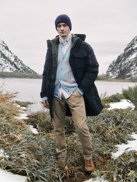 Tommaso - Dark Blue Parka Look