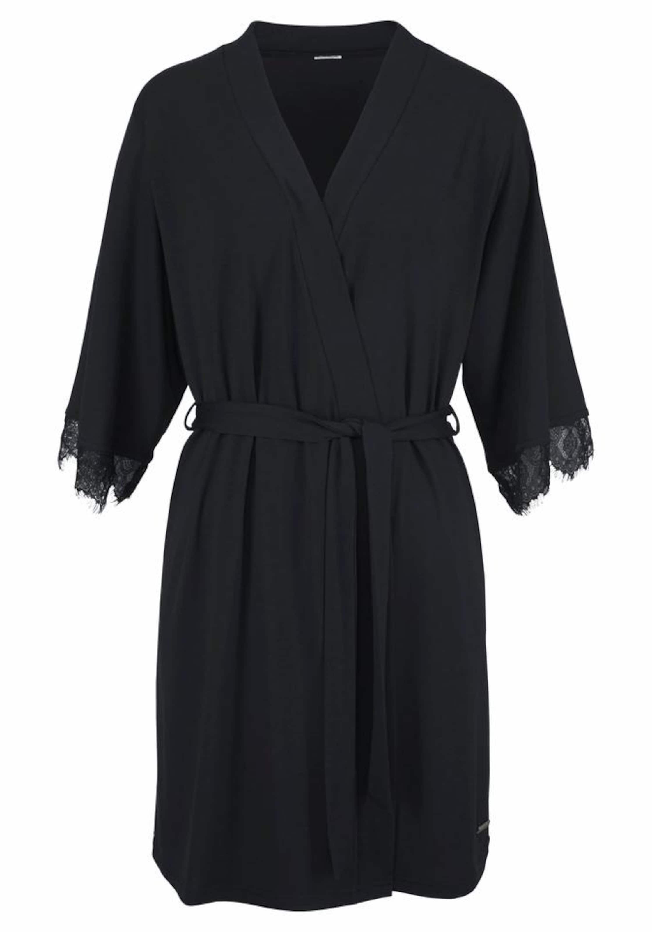 LASCANA Kimono in Schwarz: Vorderseite