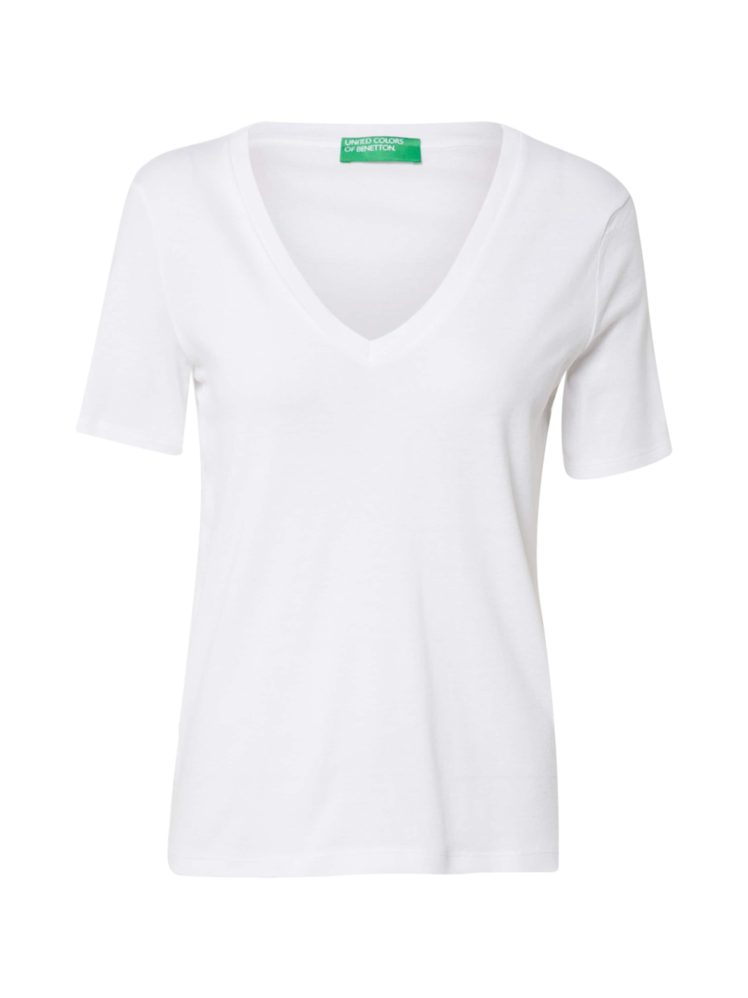 T-shirt UNITED COLORS OF BENETTON en blanc : devant