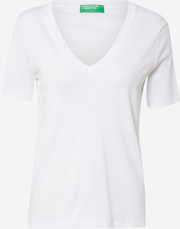 UNITED COLORS OF BENETTON Shirt in White: front