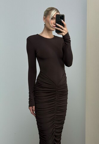 Brown Chic Dress Look