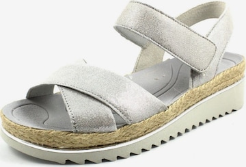 GABOR Sandals in Silver: front