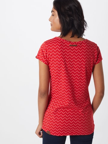 Ragwear T-Shirt 'Mint Zig Zag' in Rot