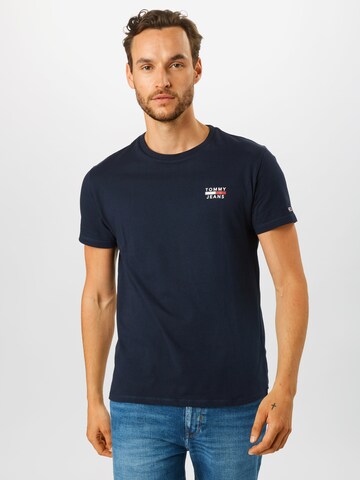 Tommy Jeans Regular fit Majica | modra barva: sprednja stran