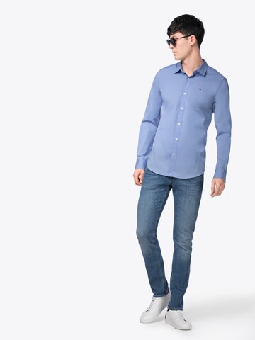 Tommy Jeans Slim fit Overhemd in Blauw