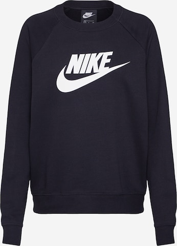 Sweat-shirt 'Essential' Nike Sportswear en noir : devant