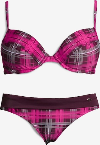 s.Oliver Push-up Bikini in Pink: predná strana