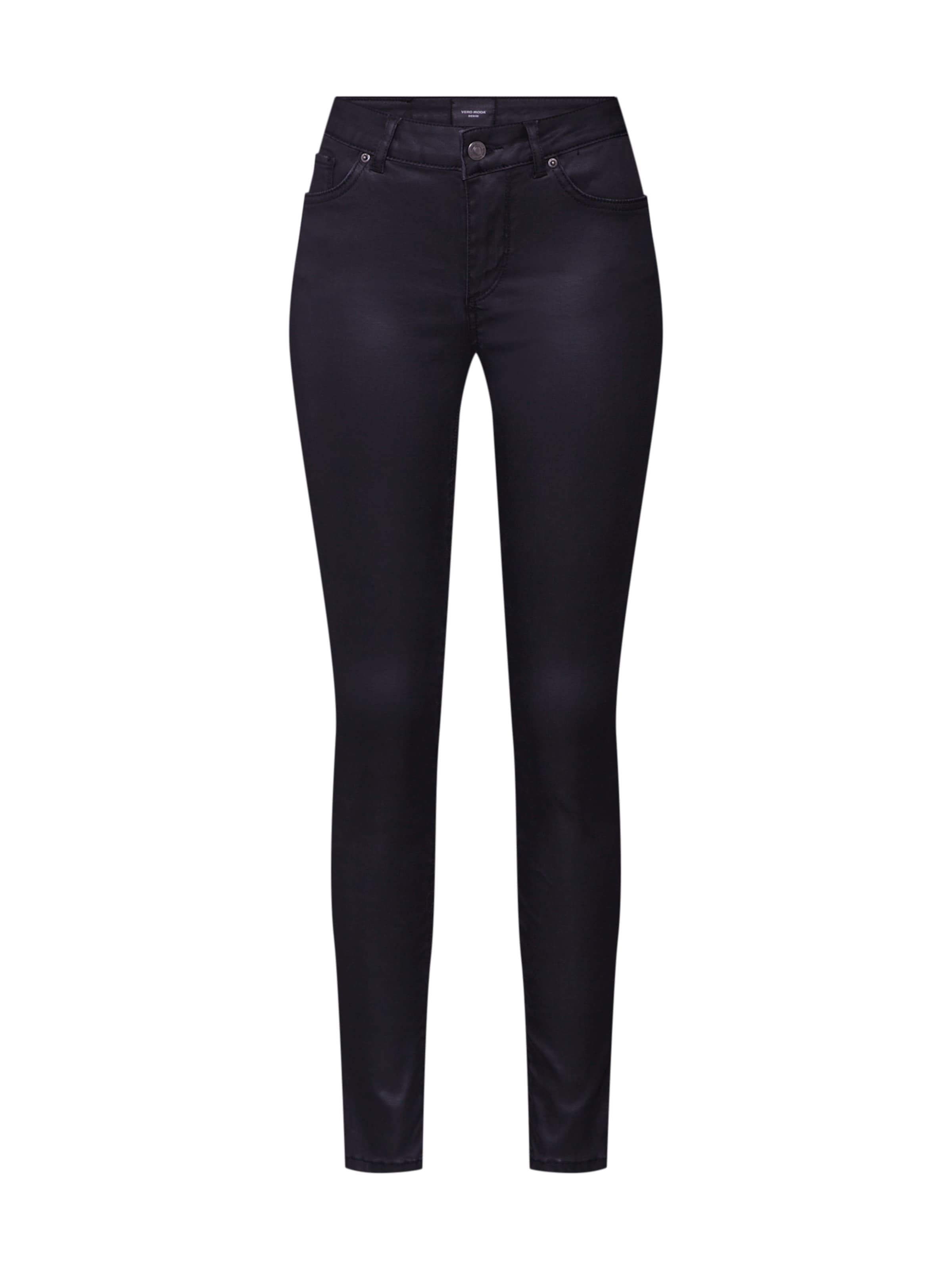 melns VERO MODA Šaurs Džinsi: no priekšpuses