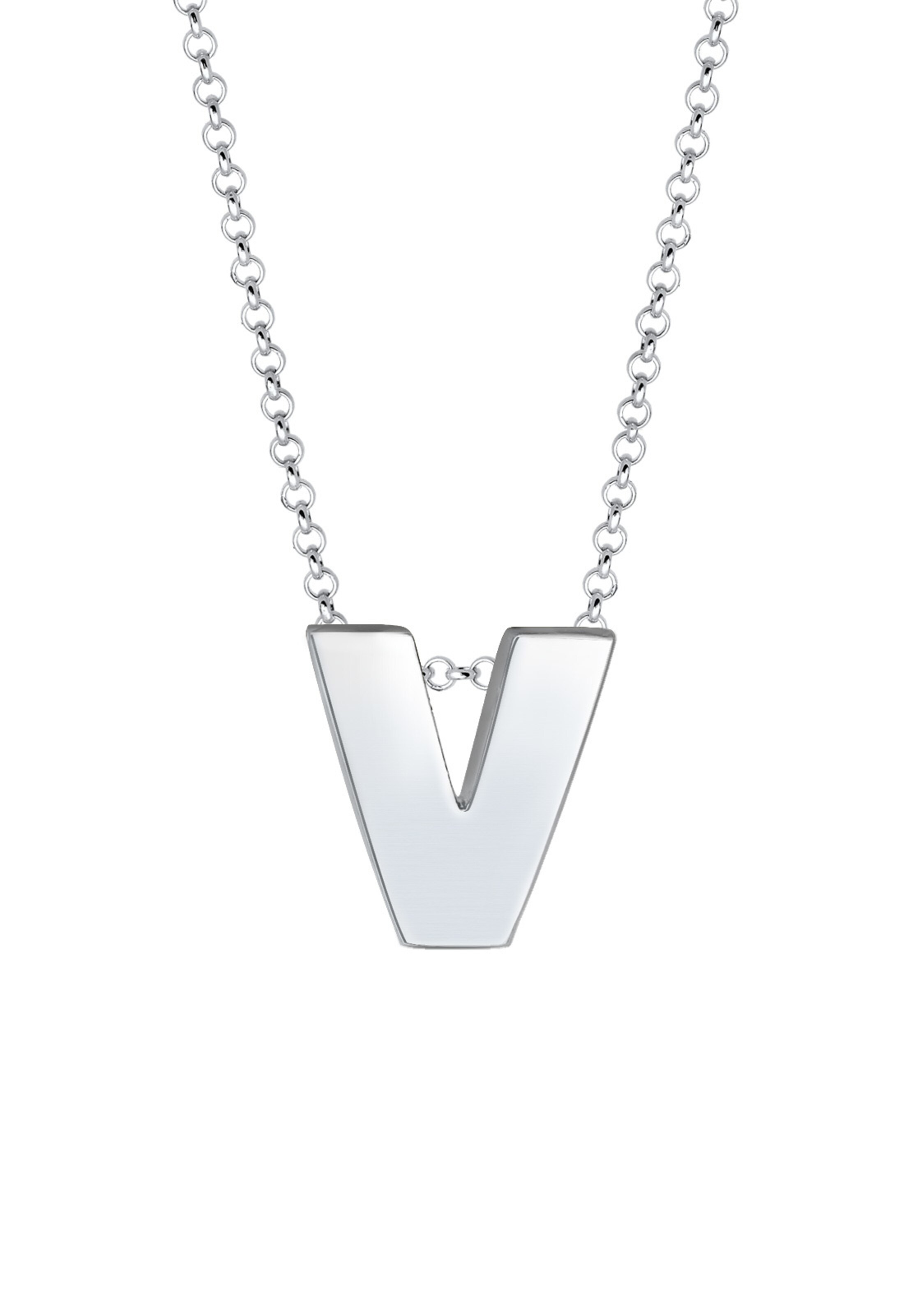 Chaîne 'Buchstabe V' ELLI en argent : devant