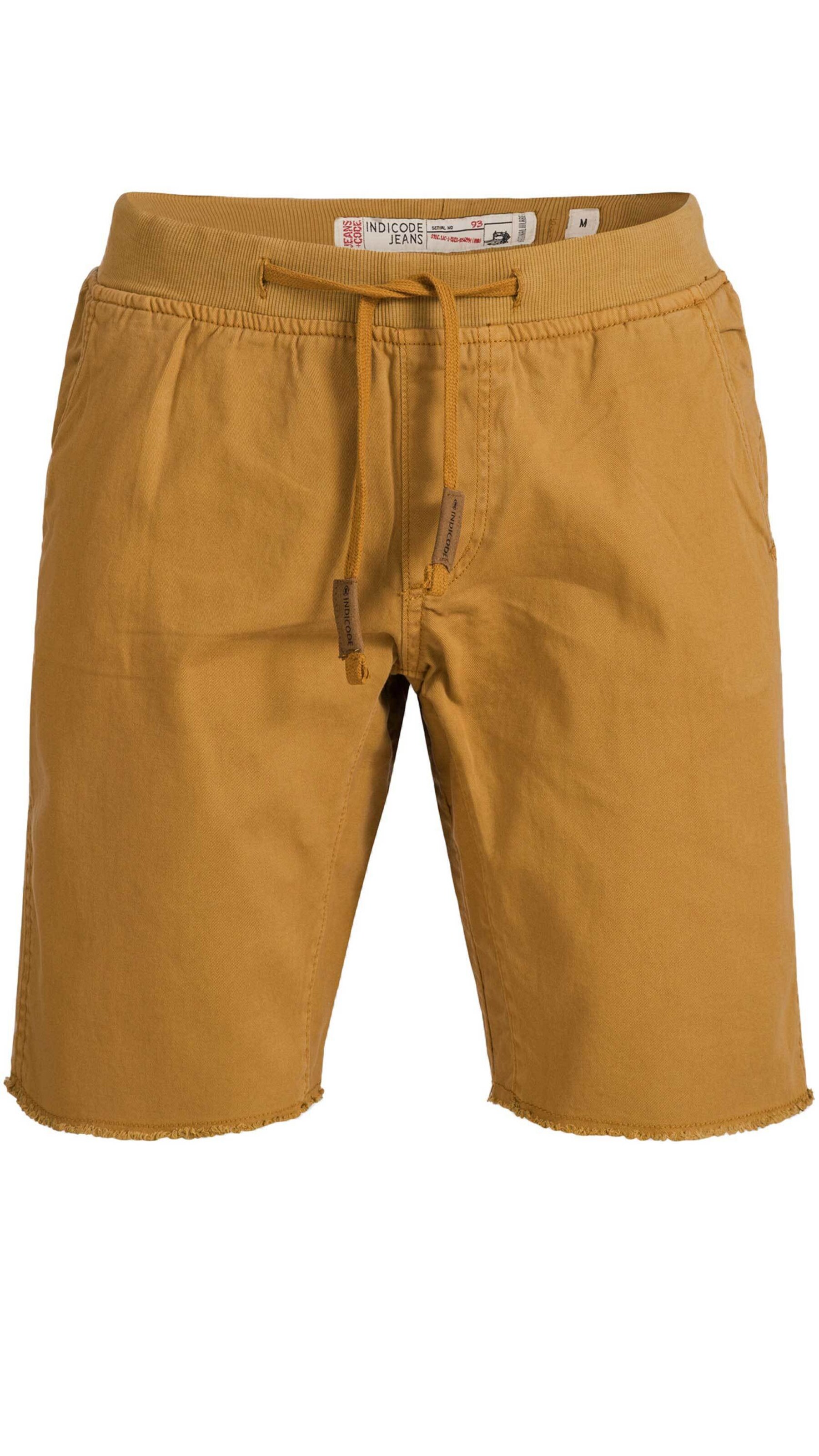 INDICODE JEANS Shorts 'Carver' in Beige: Vorderseite