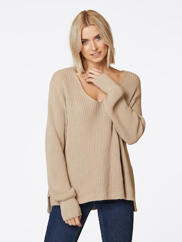 LeGer by Lena Gercke Sweater 'Ella' in Beige: front