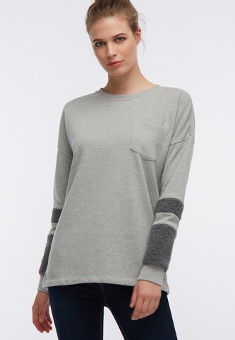 Sweat-shirt DREIMASTER en gris : devant