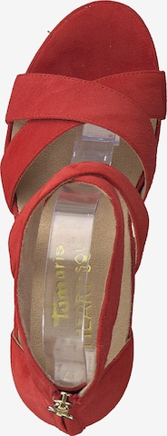 TAMARIS Sandalen met riem in Rood: bovenkant