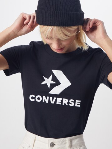 CONVERSE - Camisa 'Star Chevron' em preto