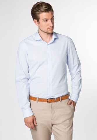ETERNA Slim Fit Hemd in Blau: Vorderseite