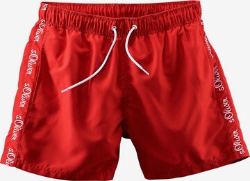 Shorts de bain s.Oliver en rouge : devant