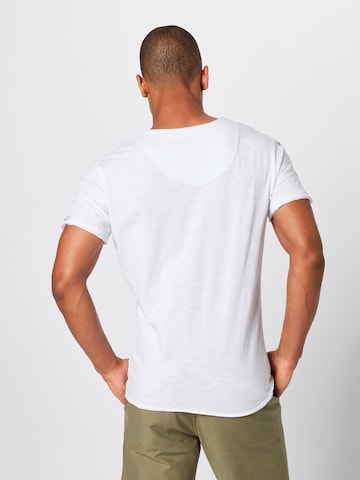 Key Largo Shirt 'BABYLON' in Wit: terug