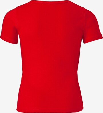 LOGOSHIRT Shirt 'Der Rote Blitz' in Red