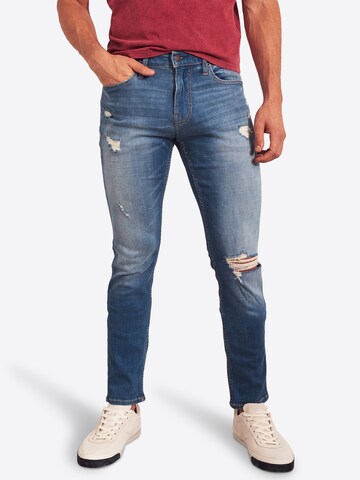 HOLLISTER Skinny Jeans 'BTS19-SKNY BRIGHT' in Blauw: voorkant