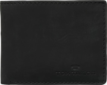 TOM TAILOR Wallet 'Ron' in Black: front