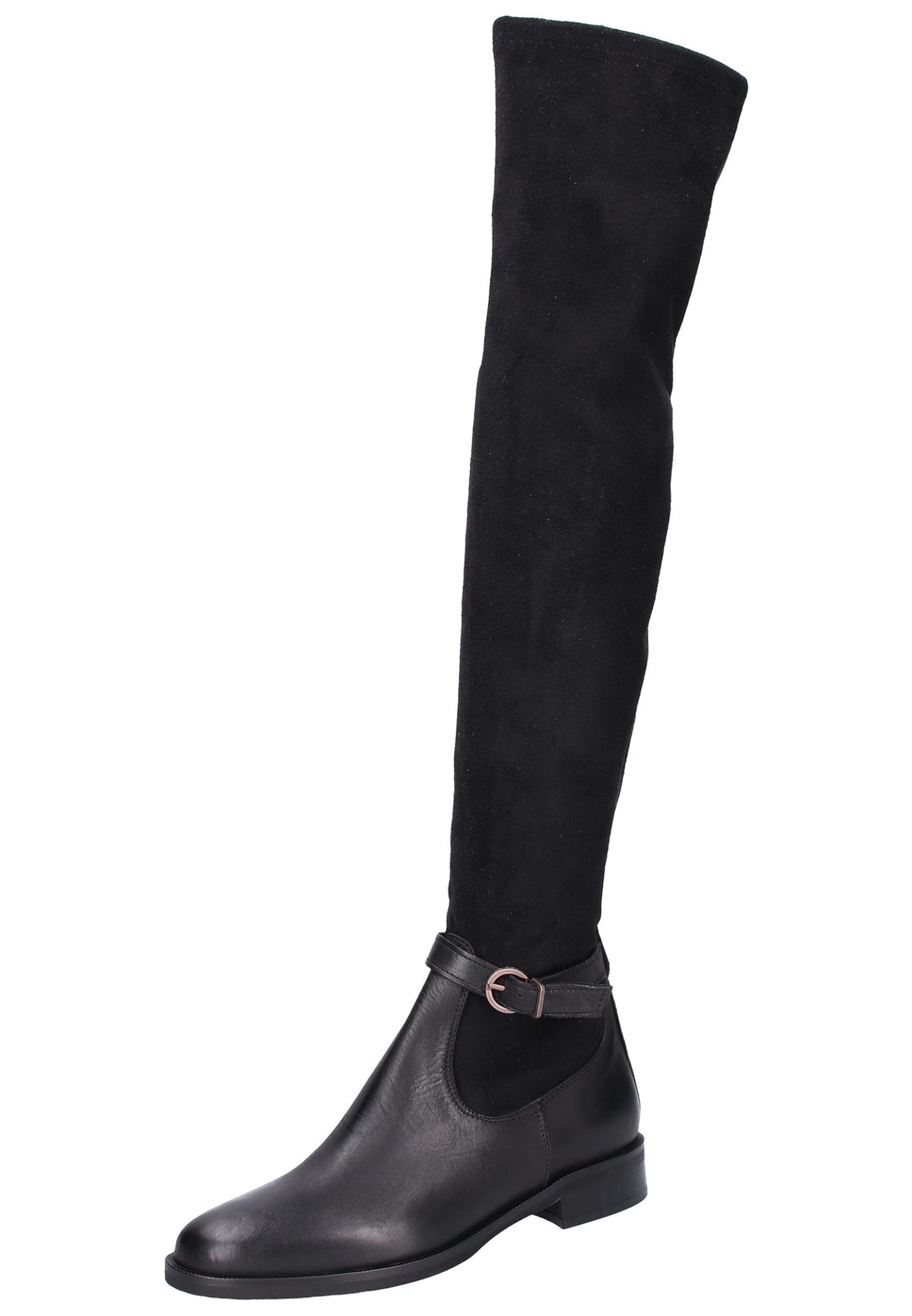 Fred de la BretoniÈre - Overknee laarzen in de kleur Zwart
