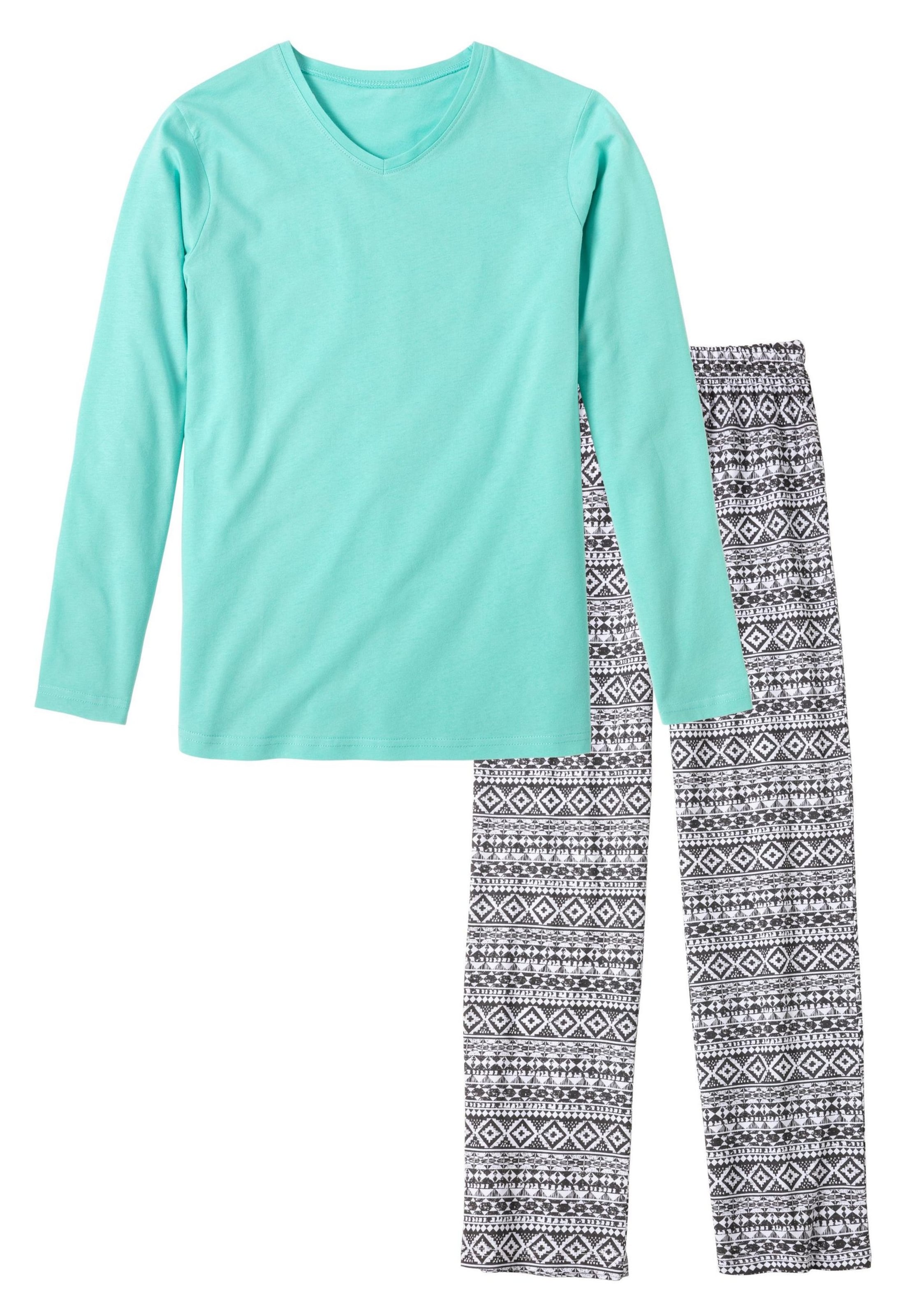 BUFFALO Πιτζάμα σε μπλε: μπροστά